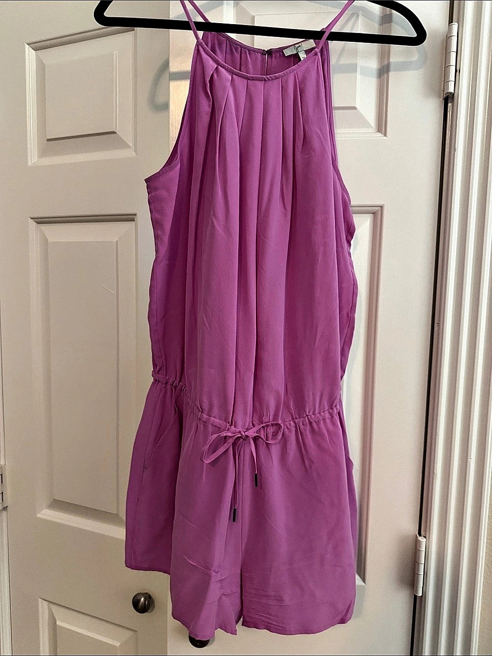 Joie Silk Mini Romper in Pink Size Medium Like New